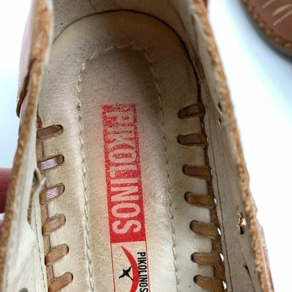 PICOLINOS Tan Slip on with small heel size 37 - Picture 4 of 9